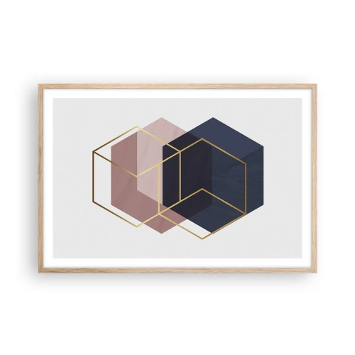 Póster en marco roble claro - El poder de la sencillez - 91x61 cm