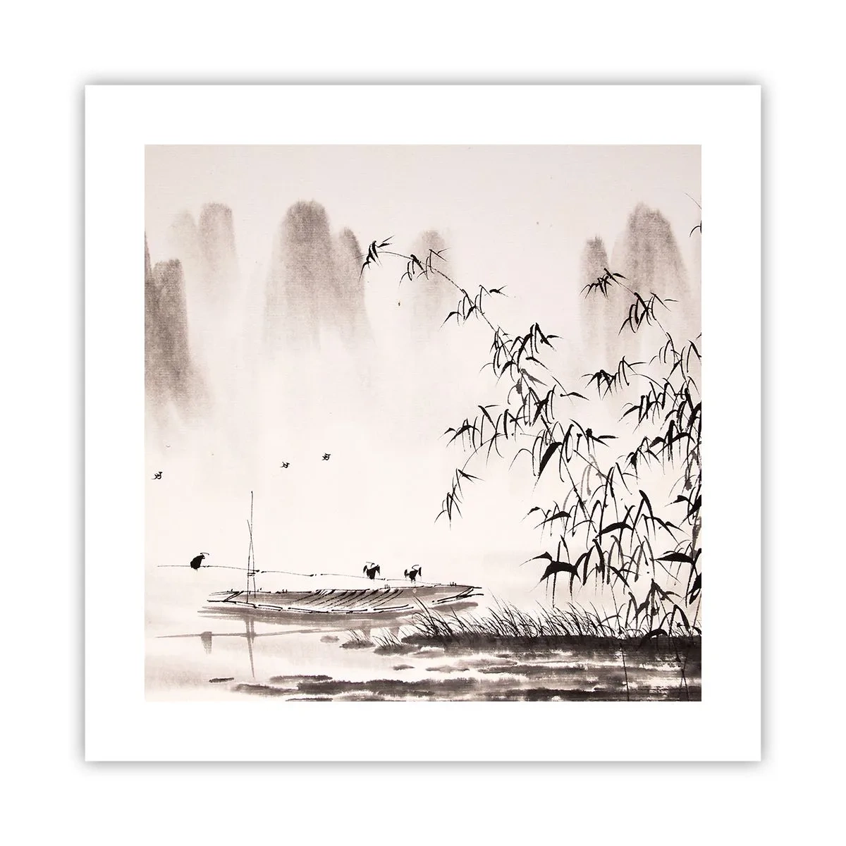 Póster - El silencio de los arrozales - 40x40 cm