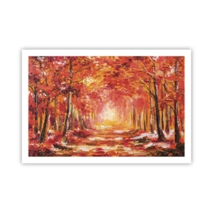 Póster - Bosque de cobre - 91x61 cm