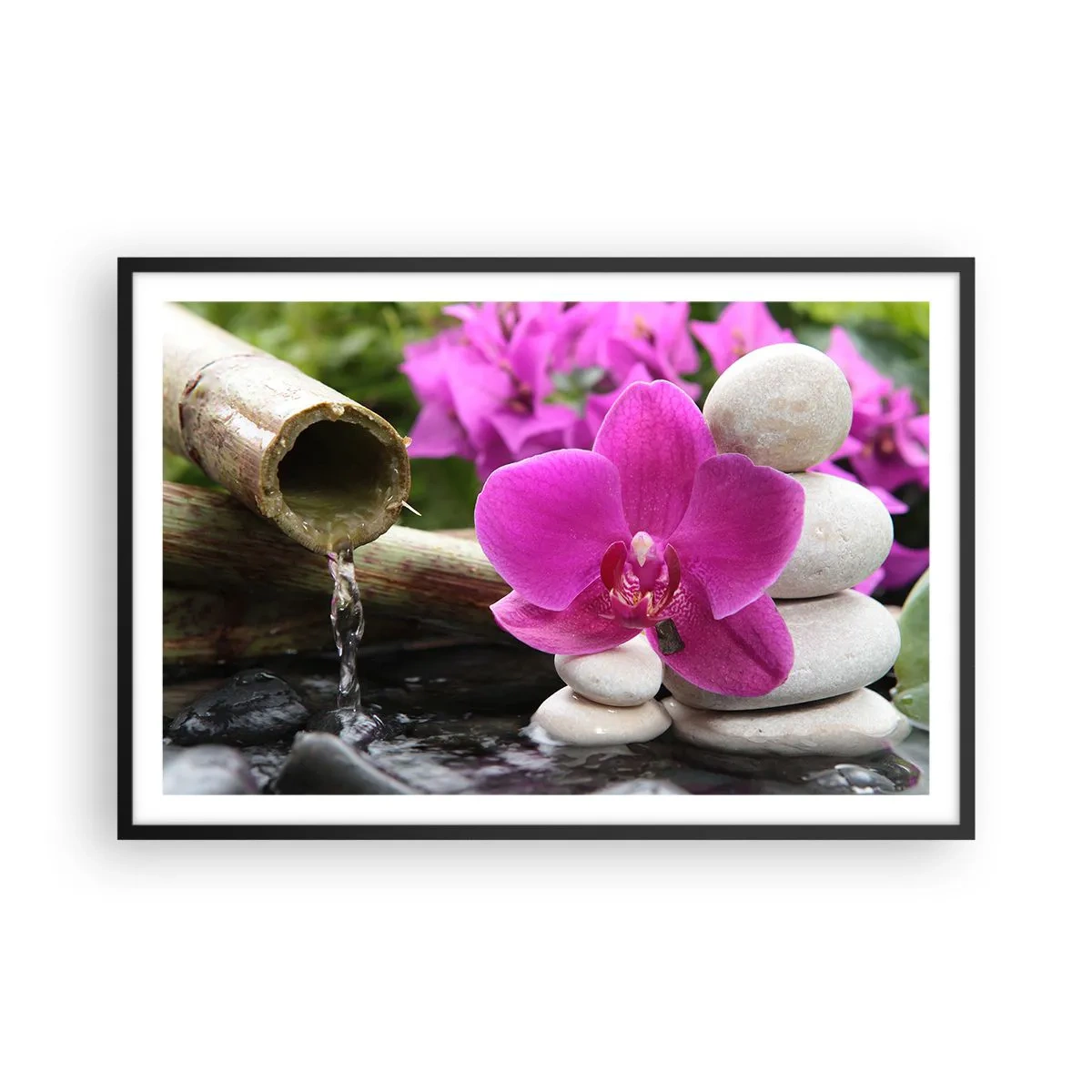 Póster en marco negro - Ya estás descansando - 91x61 cm