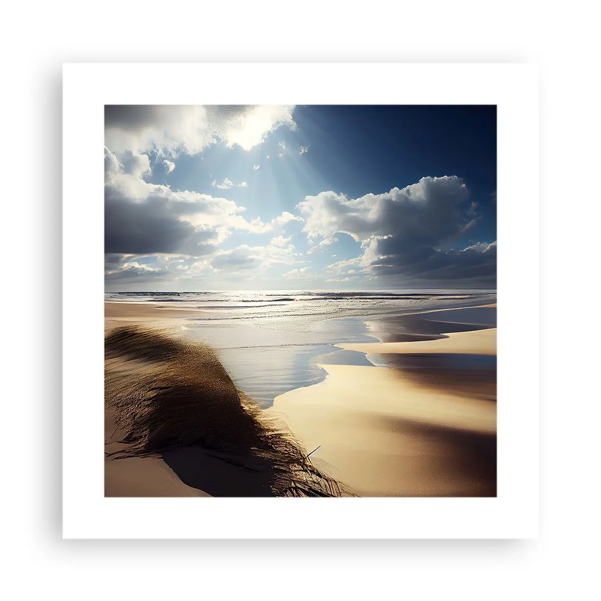 Póster - Playa, playa salvaje - 40x40 cm