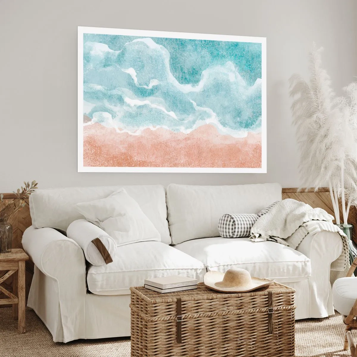 Póster - Abstracción de nubes - 91x61 cm