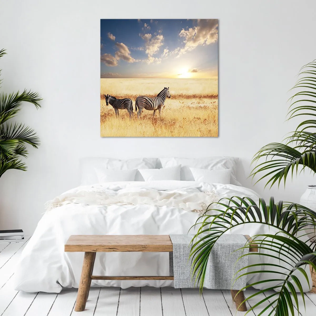 Cuadro sobre lienzo - Impresión de Imagen - Vete, no perturbes la paz - 70x70 cm