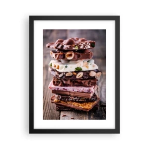 Póster en marco negro - Dulce perspectiva - 30x40 cm