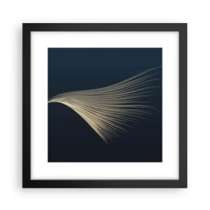 Póster en marco negro - Como el cabello de un ángel - 30x30 cm