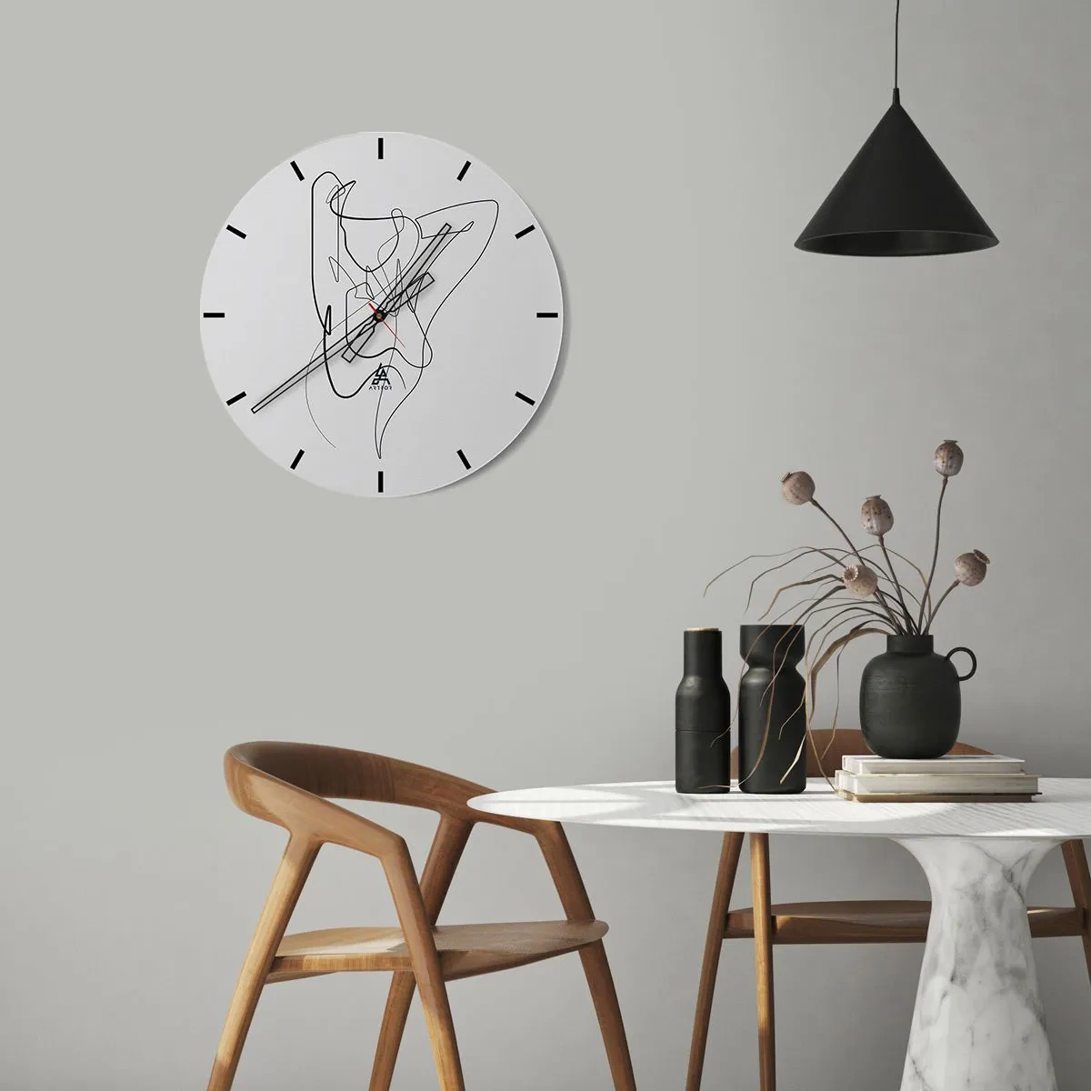 Reloj de pared - Reloj de vidrio - Realmente, tal y como eres - 30x30 cm