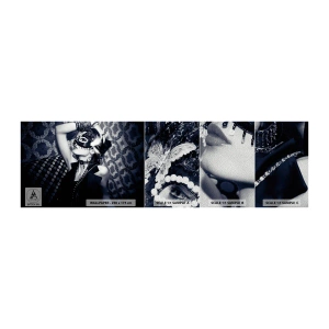 Muestra de fotomural Premium Sand - Decoraciones, adornos, patrones... - Mujer, máscara veneciana, Modelo - 100x30 cm