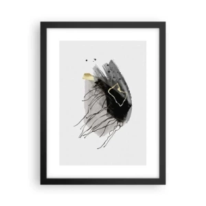 Póster en marco negro - En negro y dorado - 30x40 cm