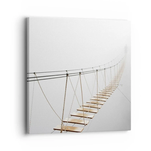 Cuadro sobre lienzo - Impresión de Imagen - ¿Adónde le llevará? - 40x40 cm