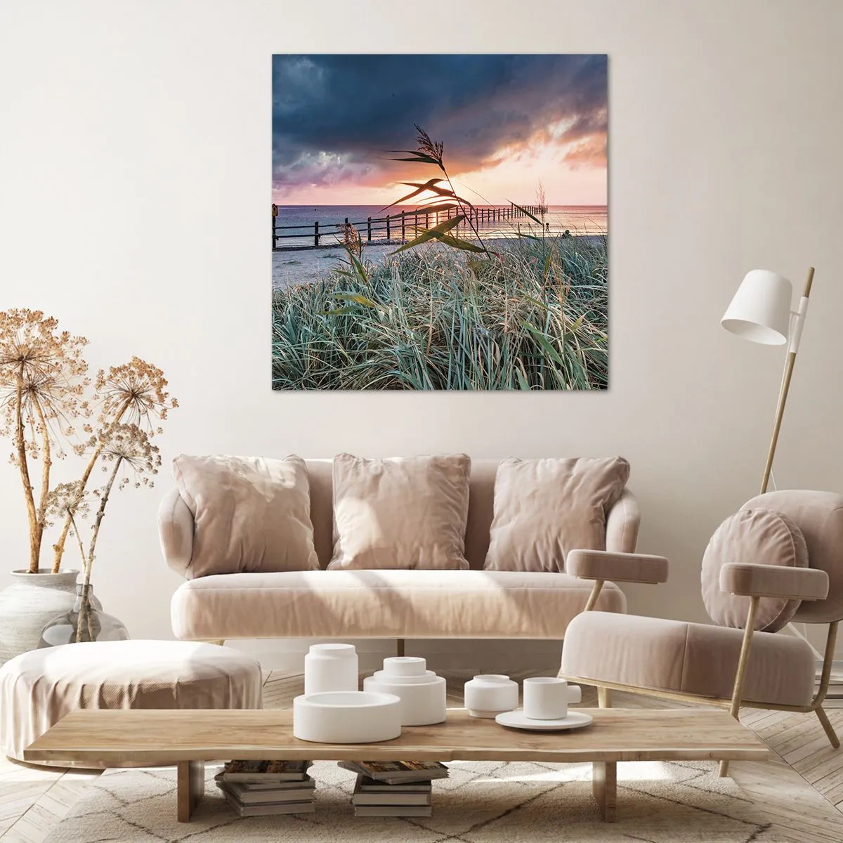 Cuadro sobre lienzo - Impresión de Imagen - Bailando con el viento - 40x40 cm