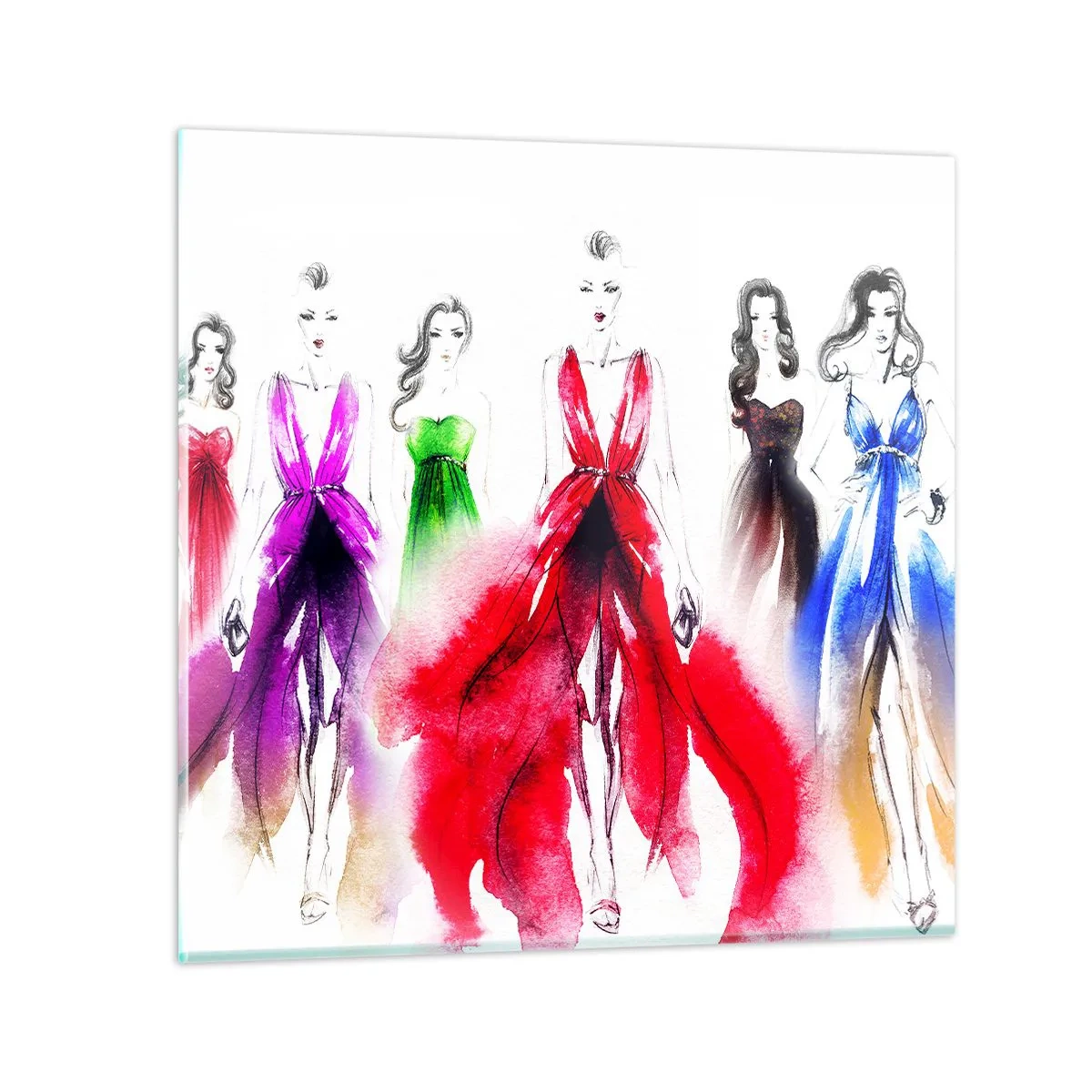 Cuadro sobre vidrio - Impresiones sobre Vidrio - Momento elegante - 70x70 cm