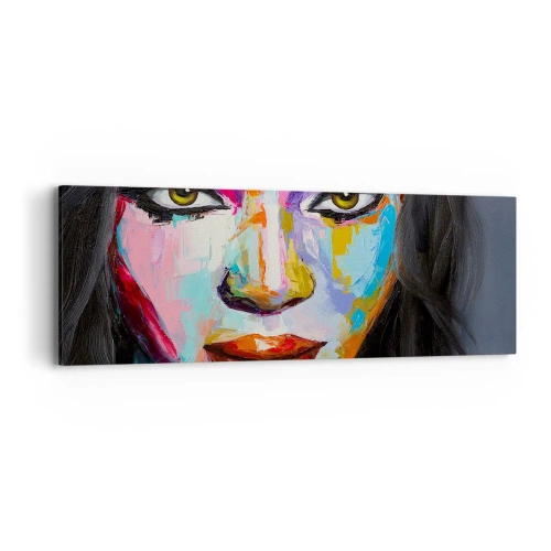 Cuadro sobre lienzo - Impresión de Imagen - Mirada penetrante - 90x30 cm