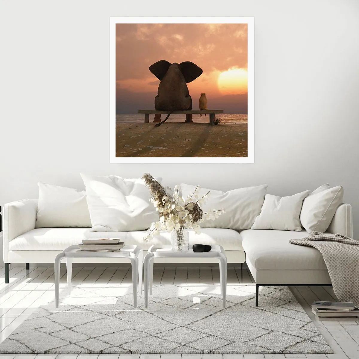 Póster - Es bueno estar en silencio juntos - 40x40 cm