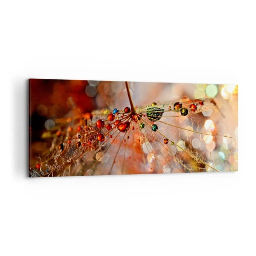 Cuadro sobre lienzo - Impresión de Imagen - En una tela de araña - 100x40 cm