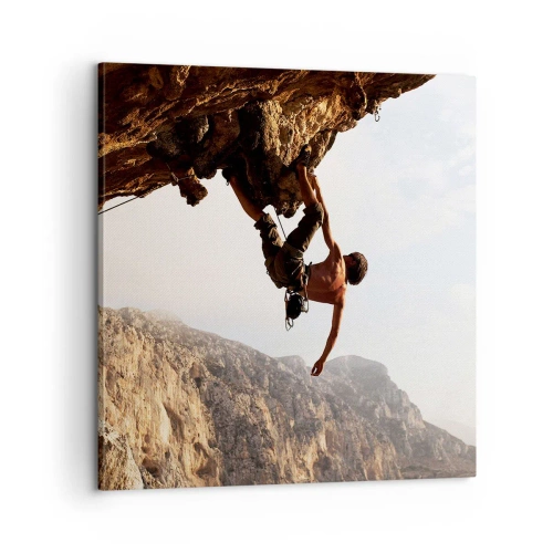 Cuadro sobre lienzo - Impresión de Imagen - Un mundo en la roca - 60x60 cm