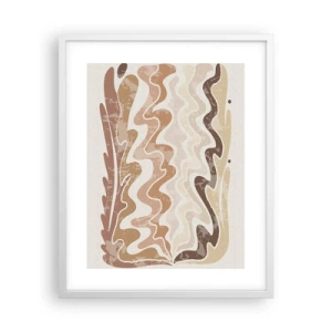 Póster en marco blanco - Buena energía - buenas emociones - 40x50 cm