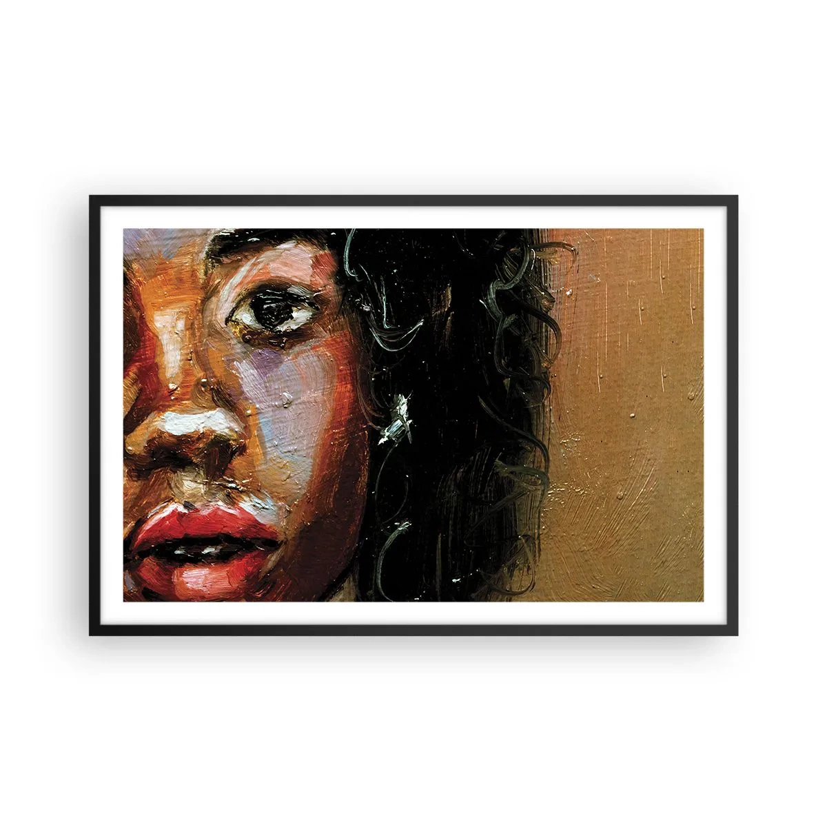 Póster en marco negro - La mitad de mi ser - 91x61 cm