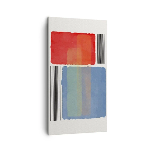 Cuadro sobre lienzo - Impresión de Imagen - Espíritu y alma de la geometría - 45x80 cm