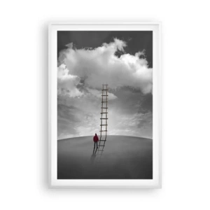 Póster en marco blanco - Todo es posible - 61x91 cm