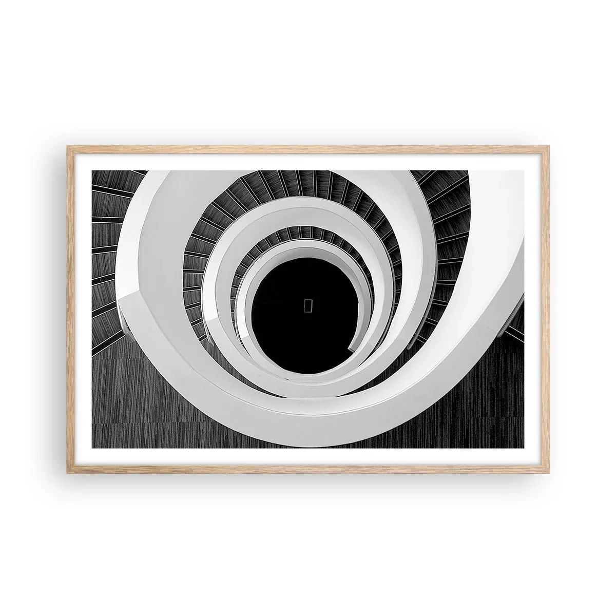 Póster en marco roble claro - Hacia el origen - 91x61 cm