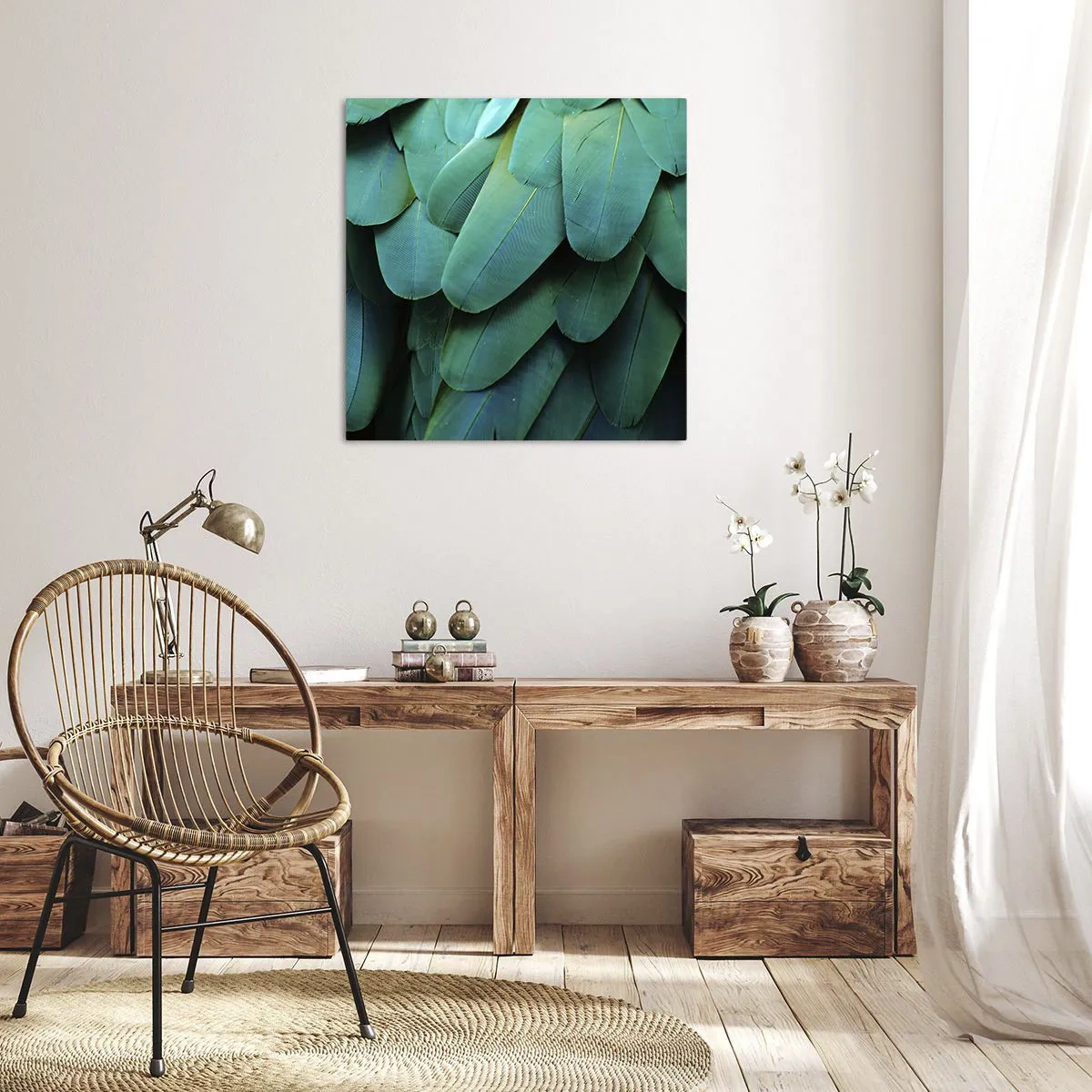 Cuadro sobre lienzo - Impresión de Imagen - La precisión de la naturaleza - 40x40 cm