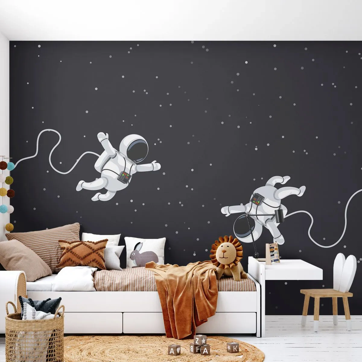 Fotomural Premium Canvas - Danza cósmica - Abstracción, Astronauta, Cosmos - 250x175 cm