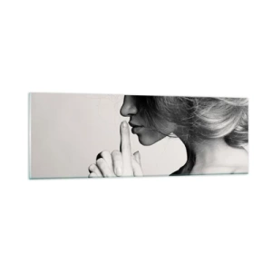 Cuadro sobre vidrio - Impresiones sobre Vidrio - Escucharme a mí misma - 90x30 cm