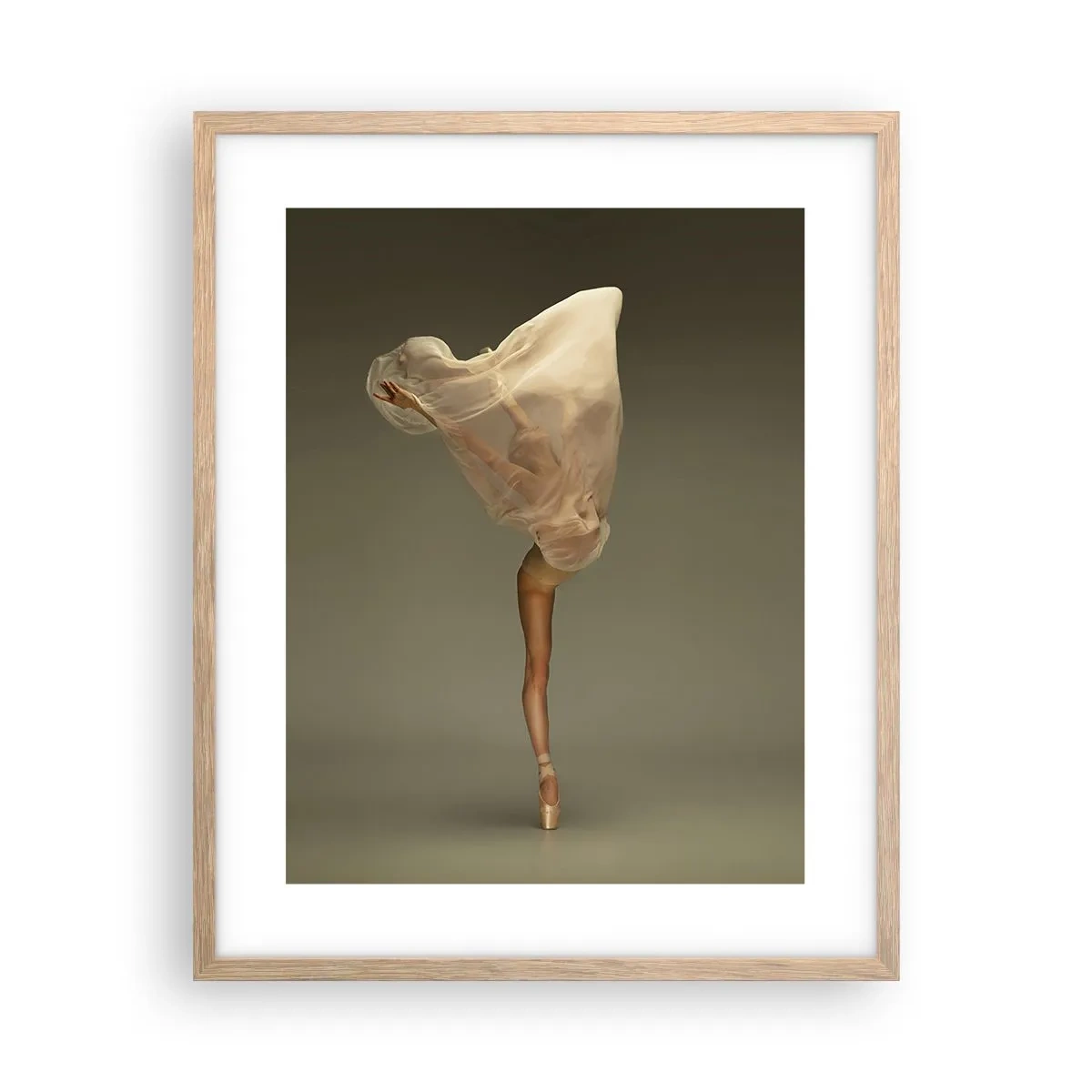 Póster en marco roble claro - A punto de volar - 40x50 cm