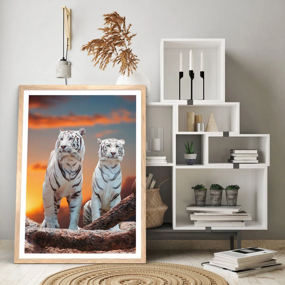 Póster en marco roble claro - Como en Narnia - 70x100 cm