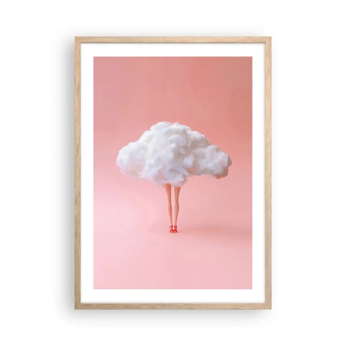 Póster en marco roble claro - Dulce promesa - 50x70 cm