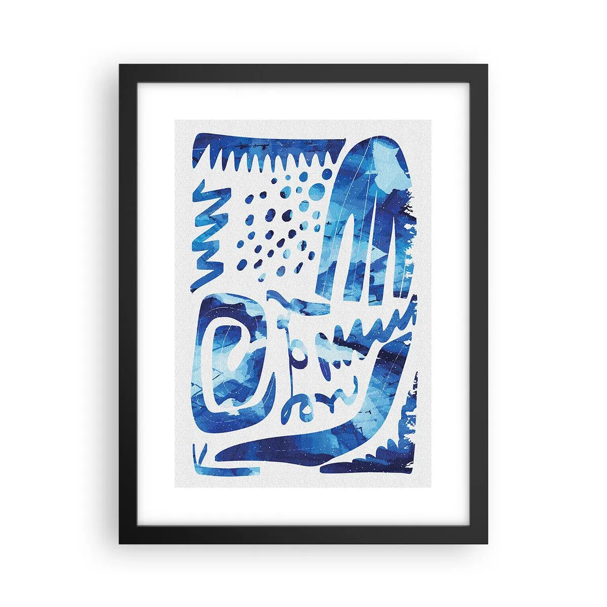 Póster en marco negro - Vuelta a las raíces - 30x40 cm