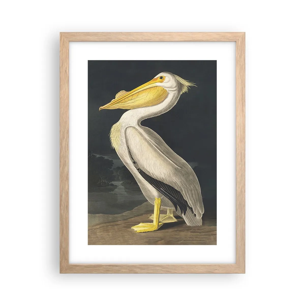 Póster en marco roble claro - Con orgullo - 30x40 cm