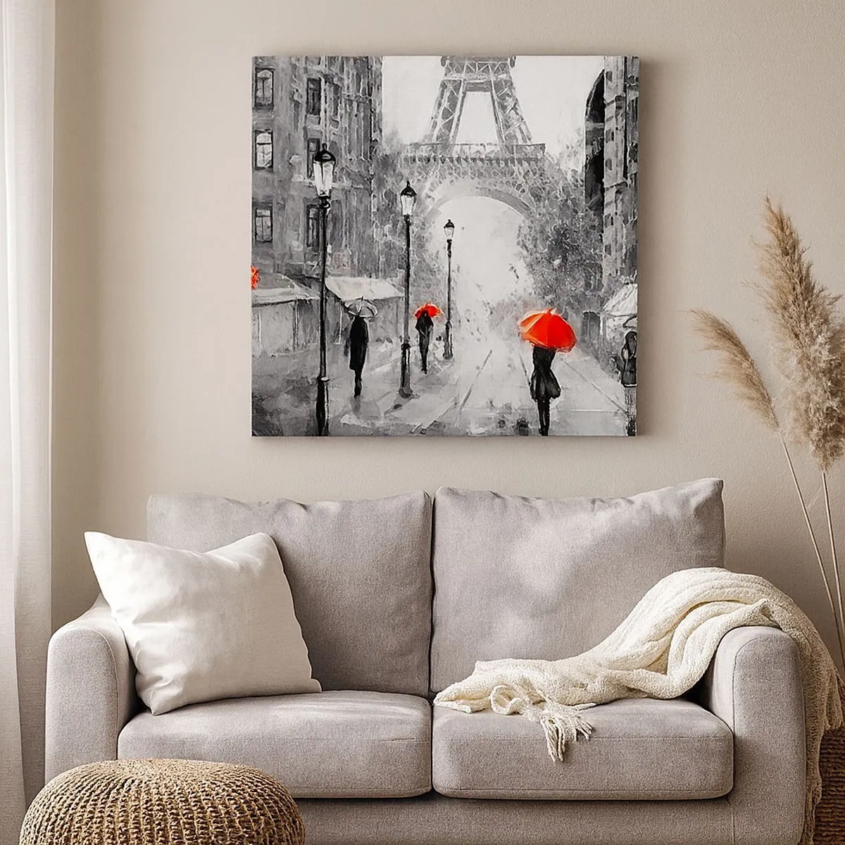 Cuadro sobre lienzo - Impresión de Imagen - Todos los caminos conducen a ella - 30x30 cm