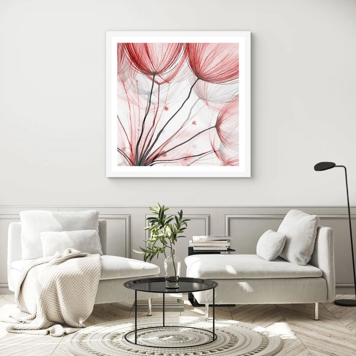 Póster en marco blanco - Antes de partir - 40x40 cm