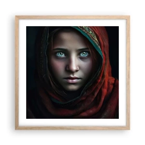 Póster en marco roble claro - Princesa del Este - 50x50 cm