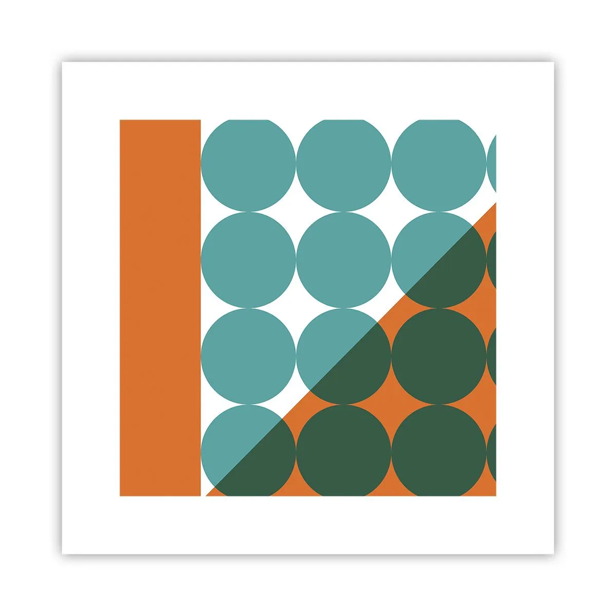 Póster - Hacia arriba y en diagonal - 30x30 cm