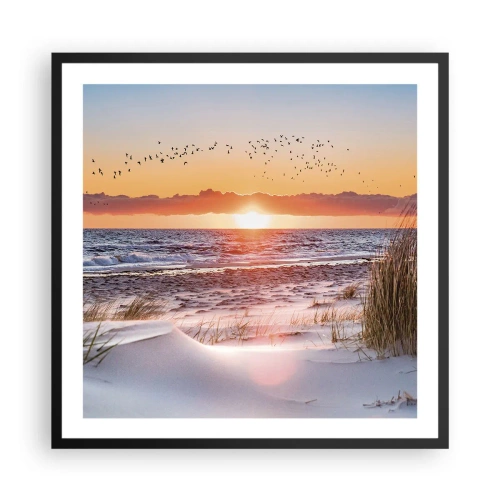 Póster en marco negro - Paisaje horizontal - 60x60 cm