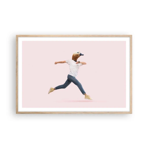 Póster en marco roble claro - Una pizca de absurdez - 91x61 cm