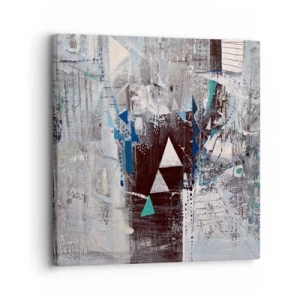 Cuadro sobre lienzo - Impresión de Imagen - El orden superior de los triángulos - 30x30 cm