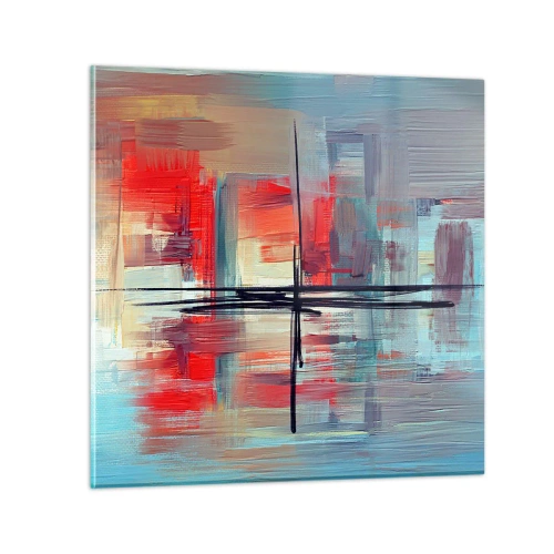 Cuadro sobre vidrio - Impresiones sobre Vidrio - Paisaje en una dimensión desconocida - 30x30 cm