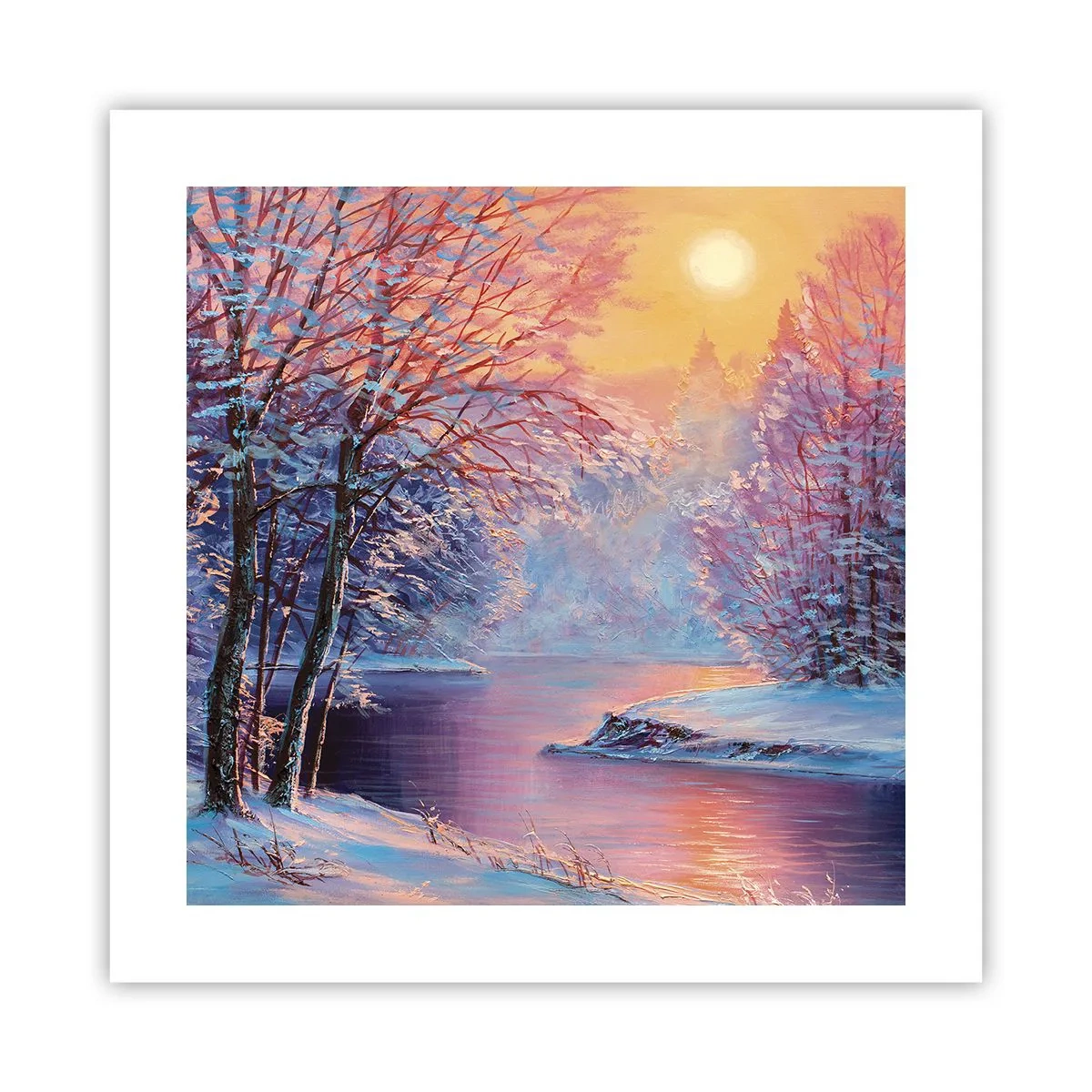 Póster - Colores del invierno - 40x40 cm