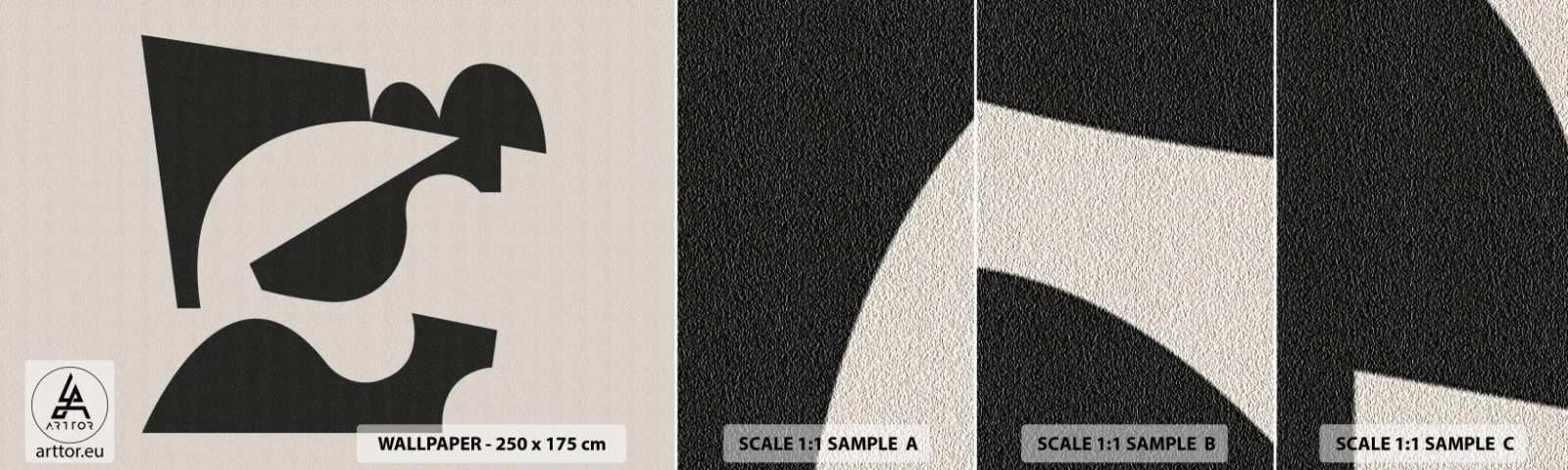Muestra De Fotomural Standard Eco - Para automontaje - Abstracción, bohemia, Minimalismo - 100x30 cm
