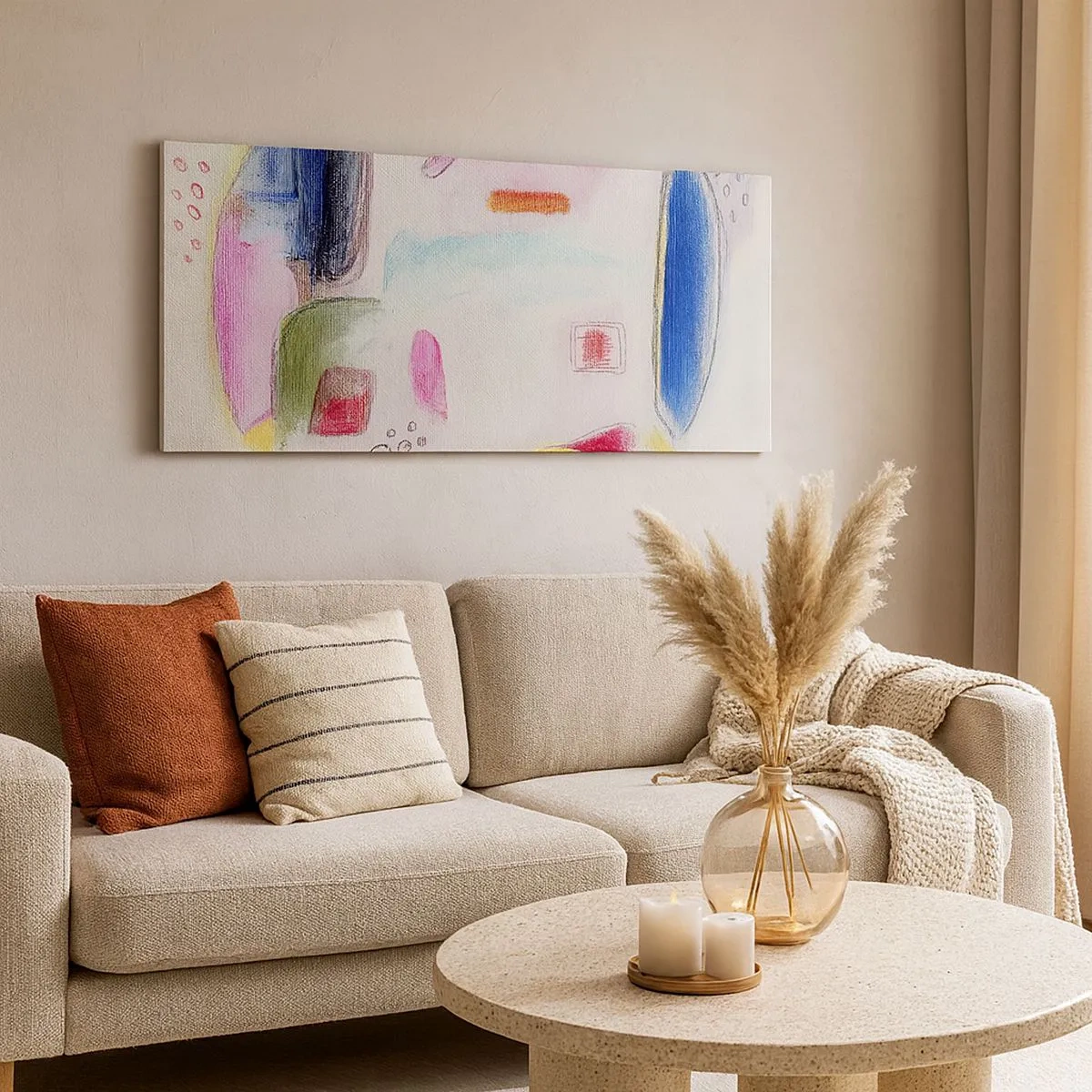 Cuadro sobre lienzo - Impresión de Imagen - Convexo, cóncavo, plano - 100x40 cm