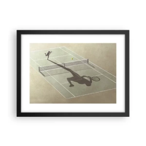 Póster en marco negro - Véncete a ti mismo - 40x30 cm