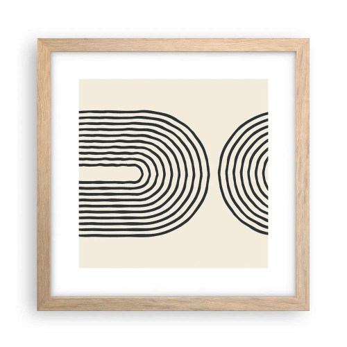 Póster en marco roble claro - Próximamente... - 30x30 cm