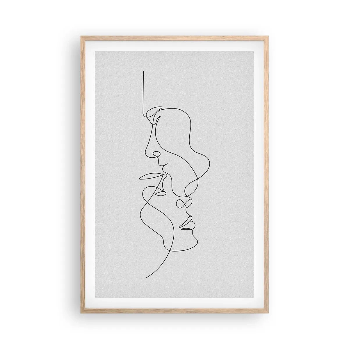 Póster en marco roble claro - El calor de los deseos lúgubres - 61x91 cm