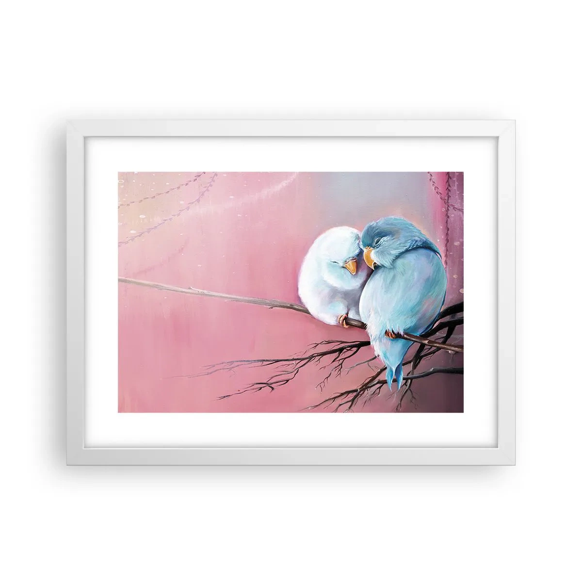 Póster en marco blanco - Qué añadir aquí... - 40x30 cm