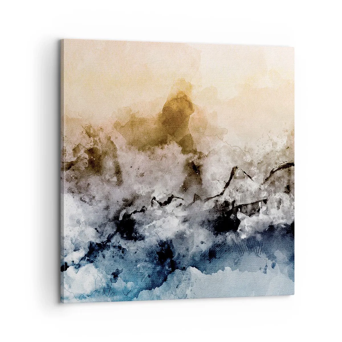 Cuadro sobre lienzo - Impresión de Imagen - Hundido en una nube de niebla - 60x60 cm