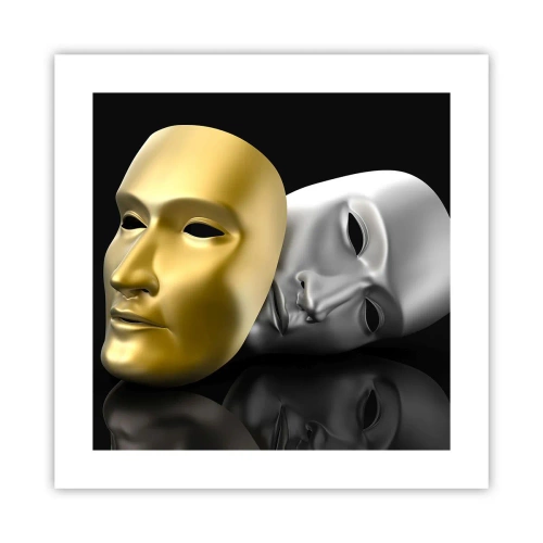 Póster - La vida es un teatro - 40x40 cm