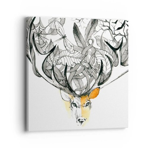 Cuadro sobre lienzo - Impresión de Imagen - Cuernos de la abundancia - 40x40 cm